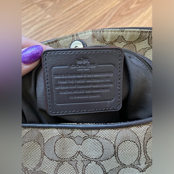 Coach signature brown jacquard bag - Picture 5 of 12